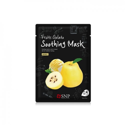 Успокаивающая маска с экстрактом айвы "SNP Fruit Gelato Soothing Mask Quince"
