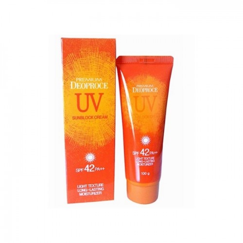 Солнцезащитный крем "Deoproce Premium UV Sun Block Cream SPF42 PA++"